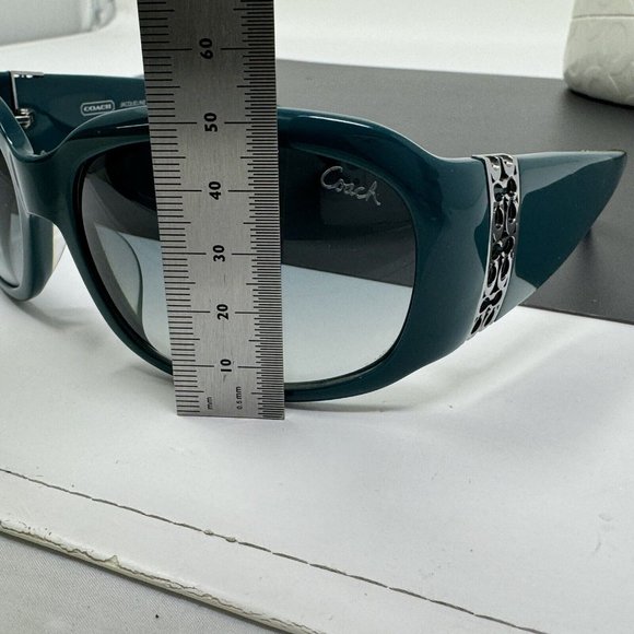 Coach Jacqueline S 828 TEAL Sunglasses With Coach Case main image 9
